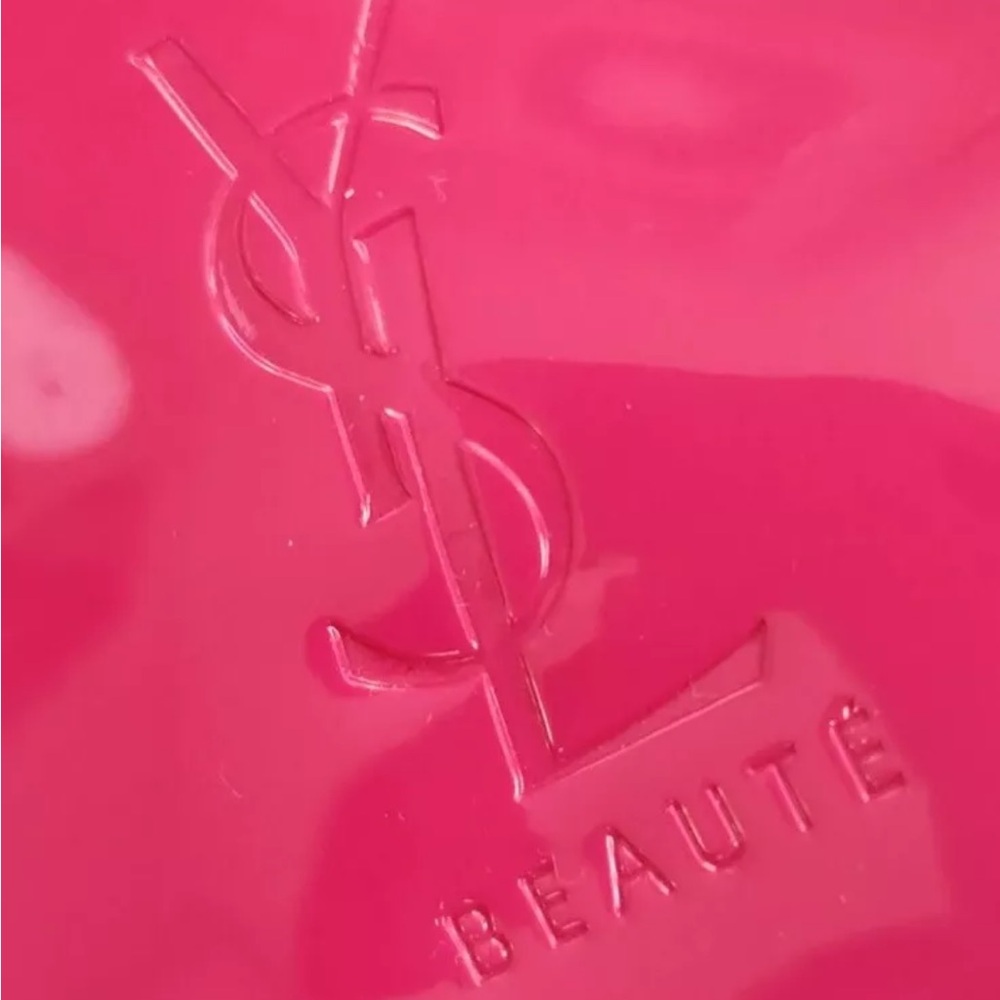 YSL Cosmetic Pouch Makeup Bag HOT PINK  NEW  AUTHENTIC  FAST SHIP - Picture 3 of 5